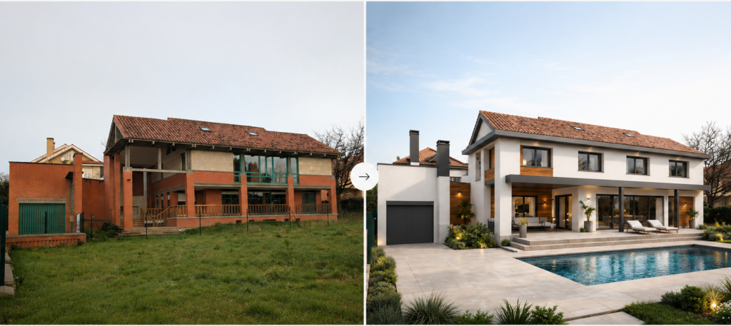 foto antes y después vivienda